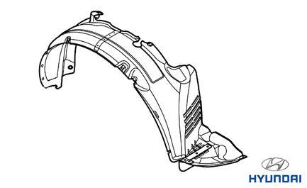 868202B200 Hyundai/Kia Inner wing panel