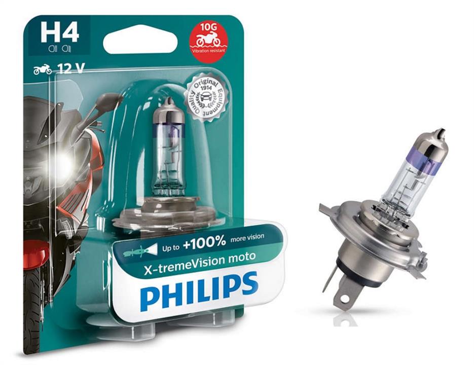Philips 12342XVBW Halogen lamp Philips X-Tremevision Moto +100% 12V H4 60/55W +100% 12342XVBW