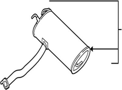 287002S101 Hyundai/Kia Muffler assy