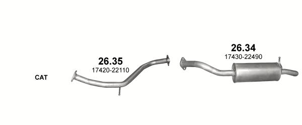 Polmostrow 26.35 Exhaust Pipe 2635