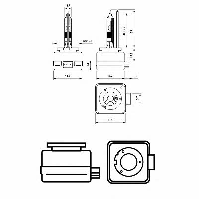 Xenon bulb Philips Vision D3R 42V 35W Philips 42306VIC1