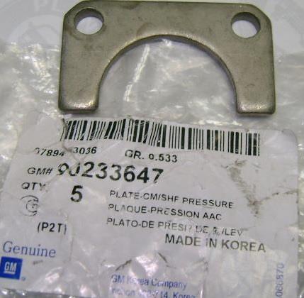 Daewoo 90233647 Plate-cm/shf pressure 90233647