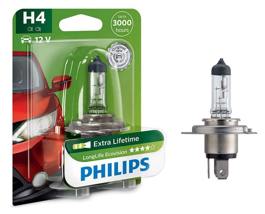 Philips 12342LLECOB1 Halogen lamp Philips Longlife Ecovision 12V H4 60/55W 12342LLECOB1