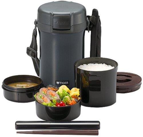 Zojirushi SL-XE20AD Lunch set (3 containers + sticks), black SLXE20AD