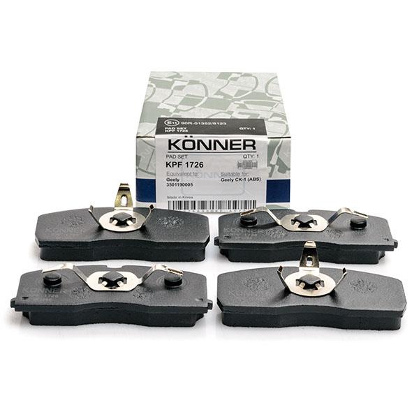 Könner KPF-1726 Brake Pad Set, disc brake KPF1726