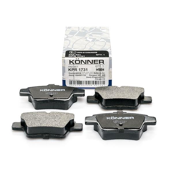 Könner KPR-1731 Brake Pad Set, disc brake KPR1731