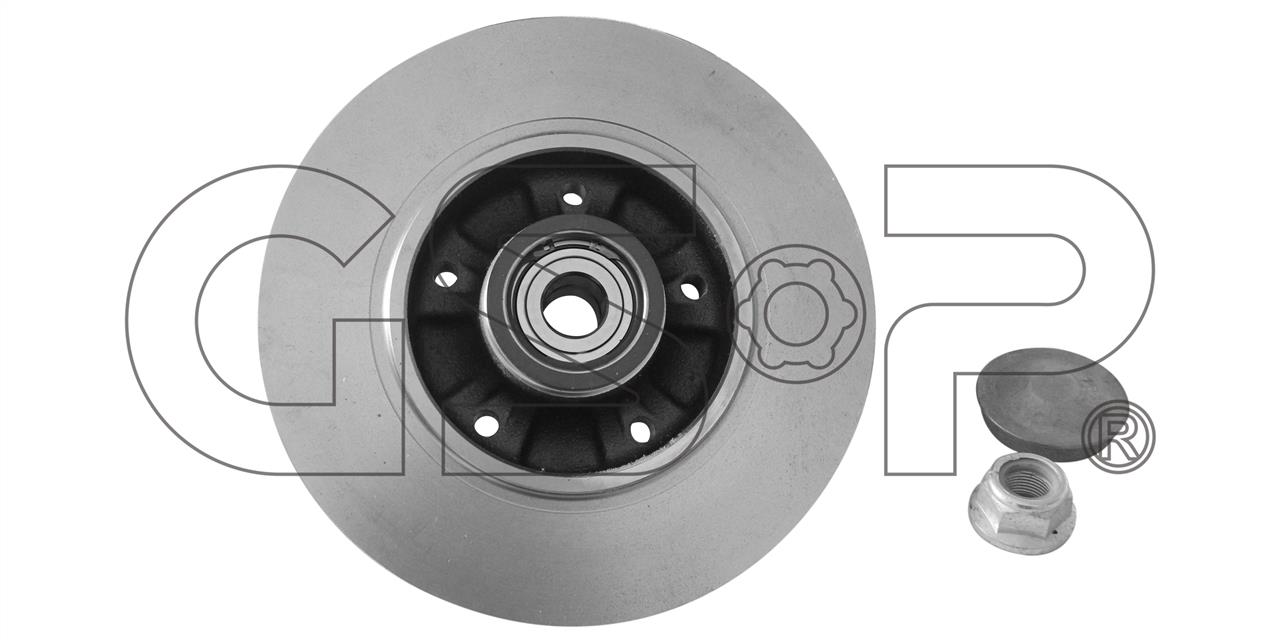 GSP 9225038K Rear brake disc, non-ventilated 9225038K