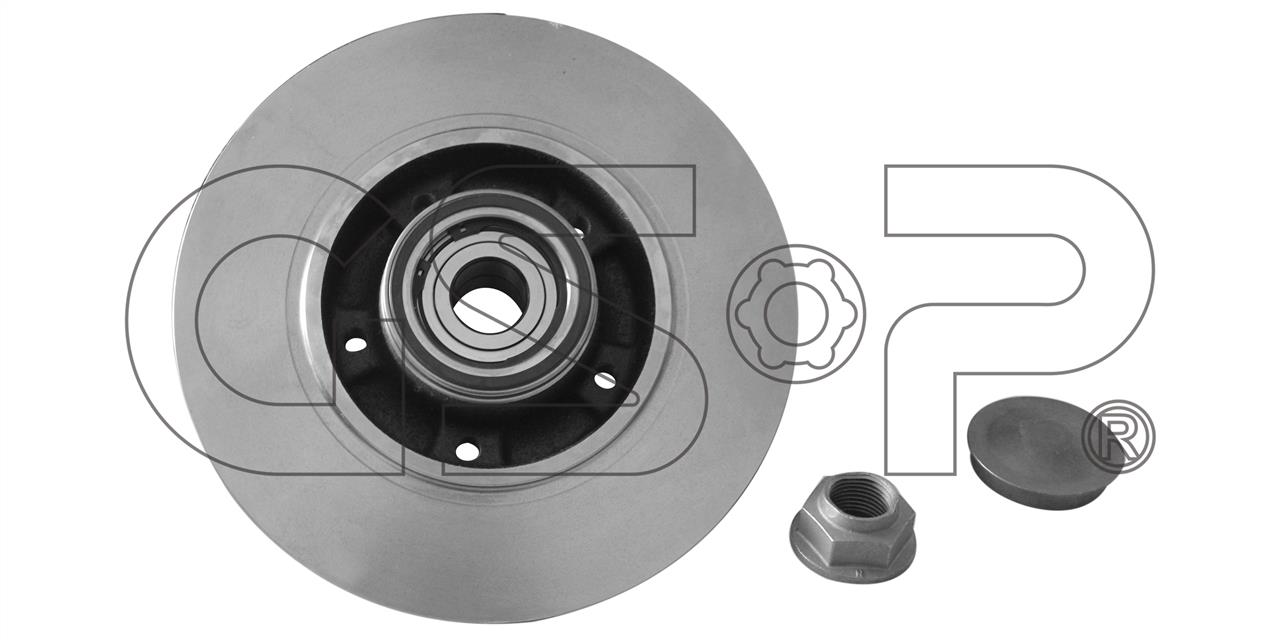 GSP 9230137K Rear brake disc, non-ventilated 9230137K