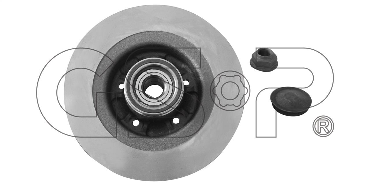 GSP 9230141K Rear brake disc, non-ventilated 9230141K