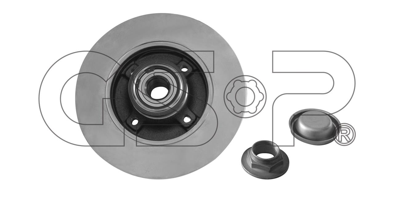GSP 9230145K Rear brake disc, non-ventilated 9230145K