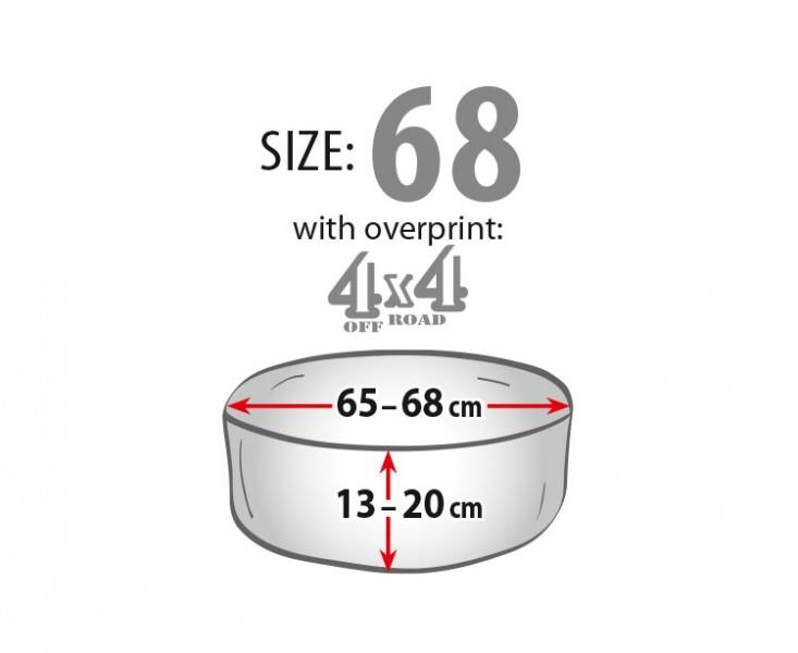 Protective cover for spare wheel for off-road vehicles "4x4" size 68 Kegel-Blazusiak 5-3452-244-4010