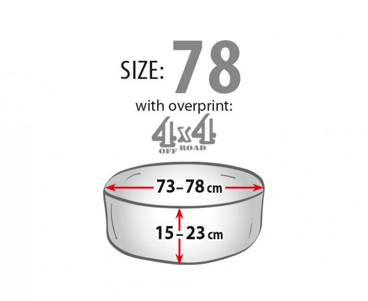 Protective cover for spare wheel for off-road vehicles "4x4" size 78 Kegel-Blazusiak 5-3454-244-4010
