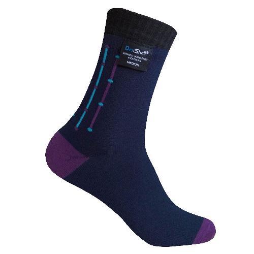 Dexshell DS653NVYJACS Waterproof socks Waterproof Ultra Flex Socks S purple-black DS653NVYJACS