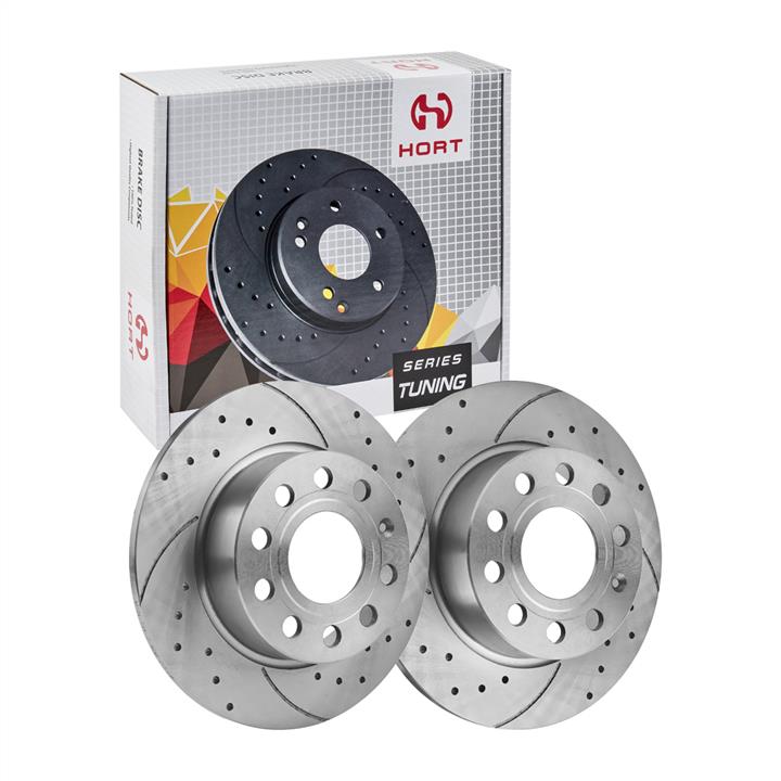 Hort HD8595 Rear brake disc, non-ventilated HD8595