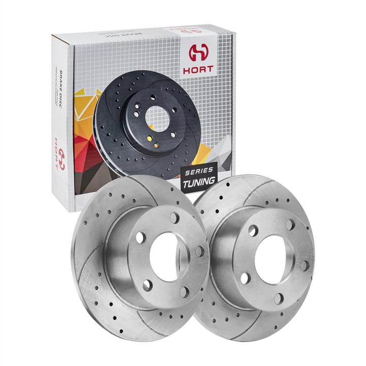 Hort HD8592 Rear brake disc, non-ventilated HD8592
