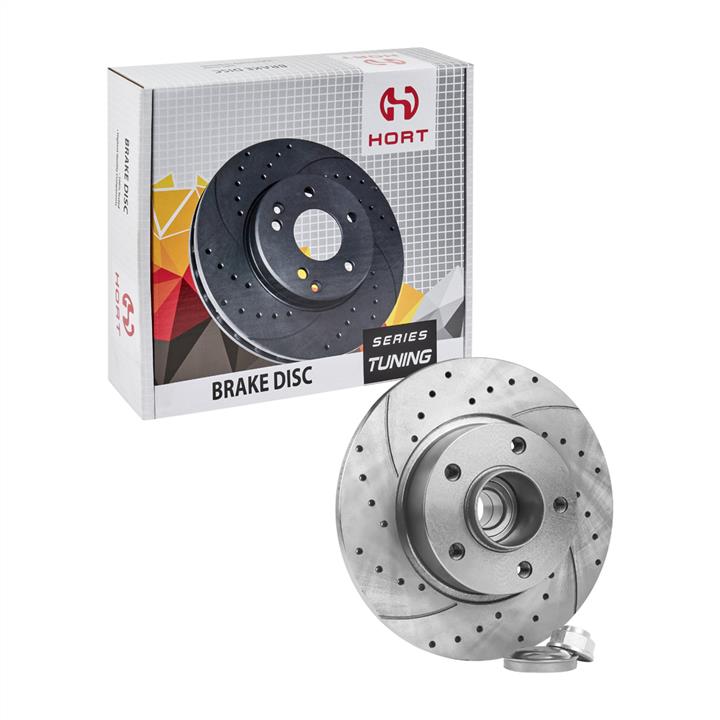 Hort HD8577R Rear brake disc, non-ventilated HD8577R