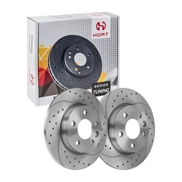 Hort HD8573 Rear brake disc, non-ventilated HD8573