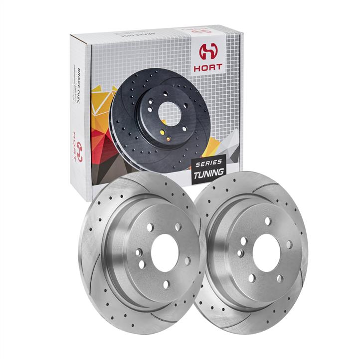 Hort HD8571 Rear brake disc, non-ventilated HD8571