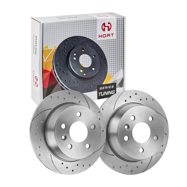 Hort HD8570 Rear brake disc, non-ventilated HD8570