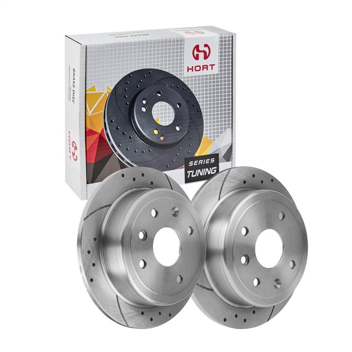 Hort HD8530 Rear brake disc, non-ventilated HD8530