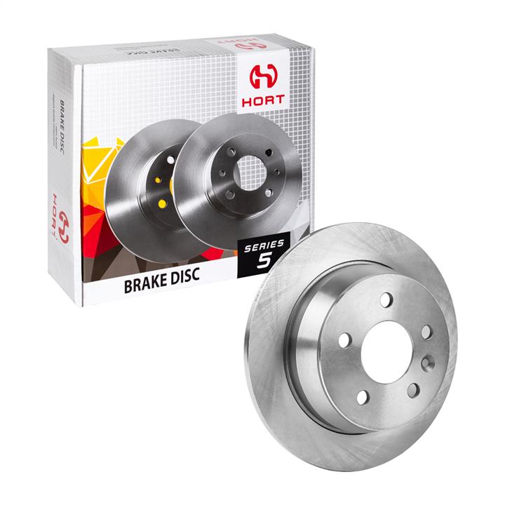 Hort HD8270 Rear brake disc, non-ventilated HD8270