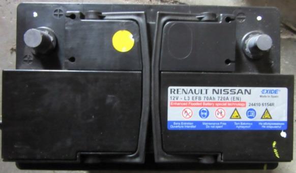 Renault 24410 6154R Battery Renault 12V 70AH 720A(EN) R+ 244106154R