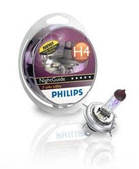 Philips 12342NGDLS2 Halogen lamp Philips Nightguide Doublelife 12V H4 60/55W 12342NGDLS2