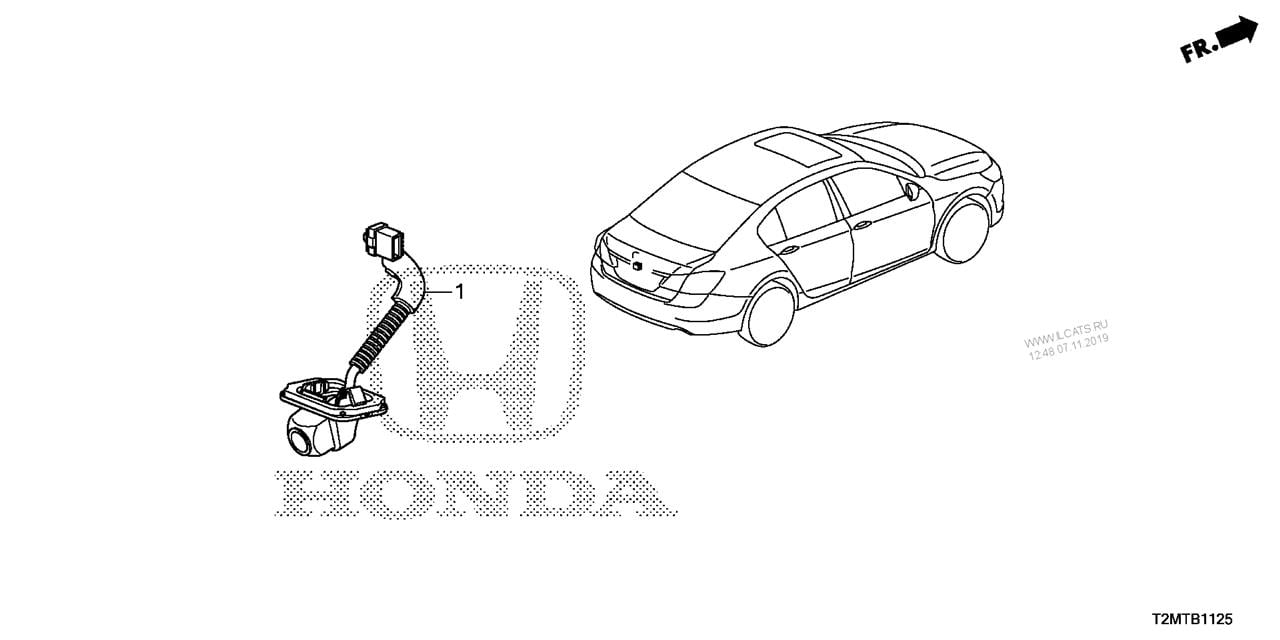 Honda 39530-T2A-U11 Rear View Camera 39530T2AU11