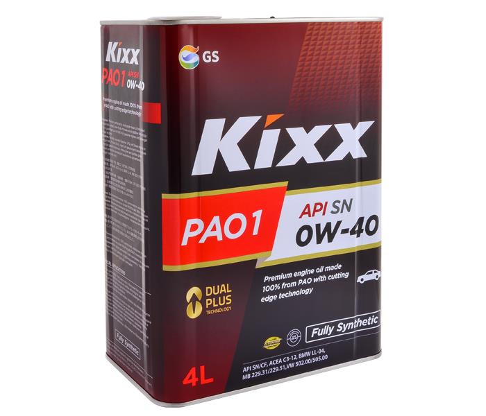 Kixx GS113096 Engine oil Kixx PAO 1 0W-40, 4L GS113096