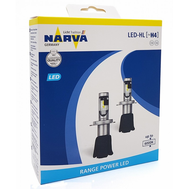 Narva 180043000 LED bulbs kit Narva Range Power LED H4 12V 15,8W 6000K (2 pc.) 180043000