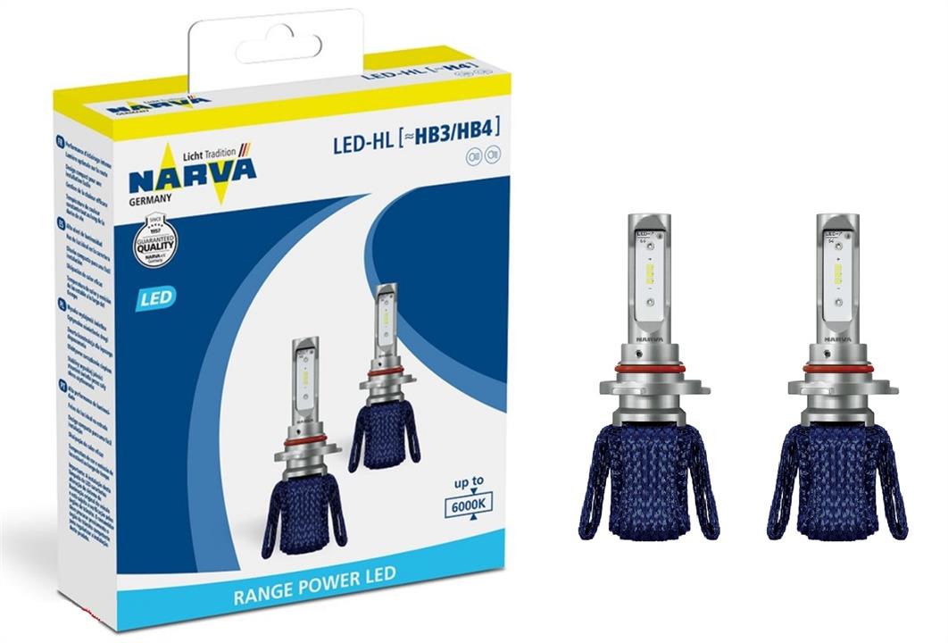 Narva 180143000 LED bulbs kit Narva Range Power LED HB3/4 12V 16W 6000K (2 pc.) 180143000