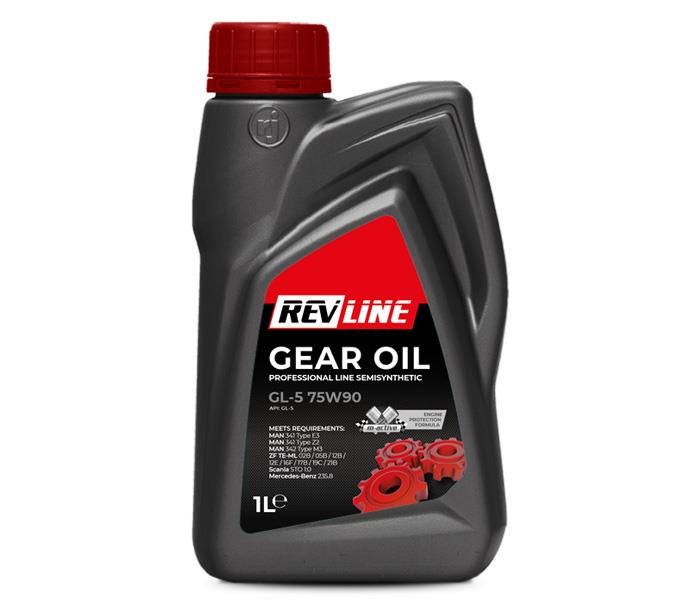 Revline RV1111581 Gear oil REVLINE Semisynthetic GL-5 75W-90, 1L RV1111581
