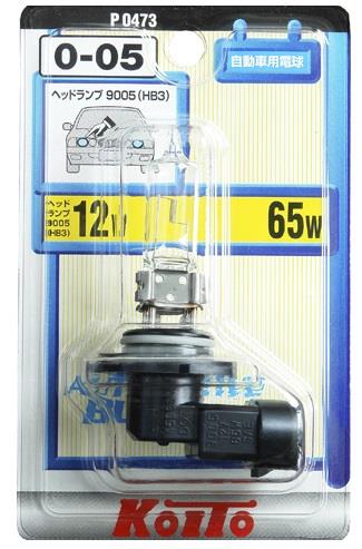 Koito P0473 Halogen lamp 12V HB3 65W P0473