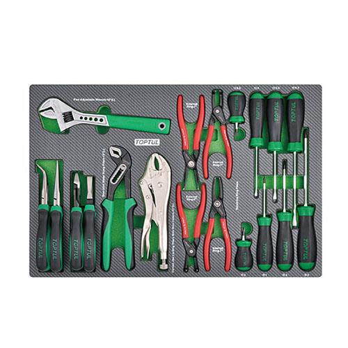 GED1912 Toptul The tool kit combined 19 units. (in the tool tray) TOPTUL GED1912