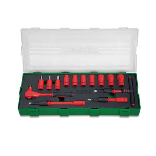 Toptul GZA1447 Set of tools electrically insulated VDE 1/4 "14 units (6 g.) GZA1447
