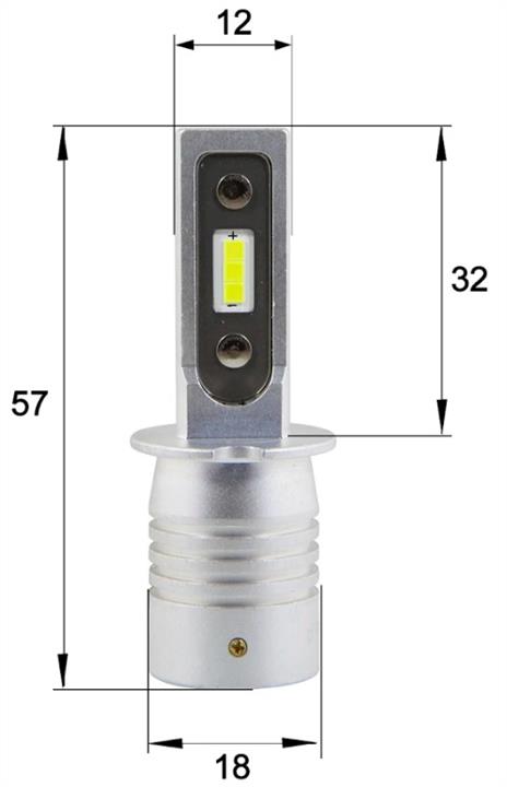 LED bulbs kit Sho-Me F3 H3 24V 20W 6000K Sho-Me SM F3 H3