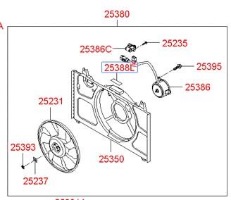 Label Hyundai/Kia 25388 1E000