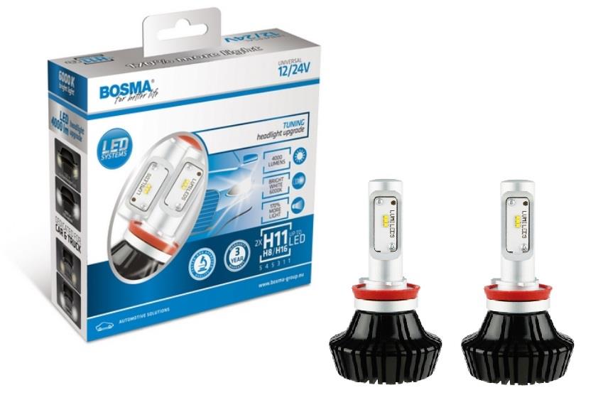 Bosma 6452 LED bulbs kit BOSMA H8/H11/H16 12/24V 6000K (2 pc.) 6452