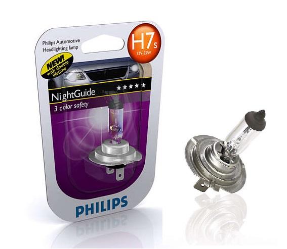 Philips 12972NGSDLB1 Halogen lamp Philips Nightguide Doublelife 12V H7 55W 12972NGSDLB1