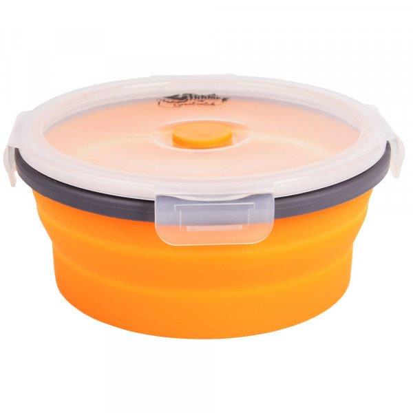 Tramp TRC-088-ORANGE Folding container with lid-latch (550ml), orange TRC088ORANGE