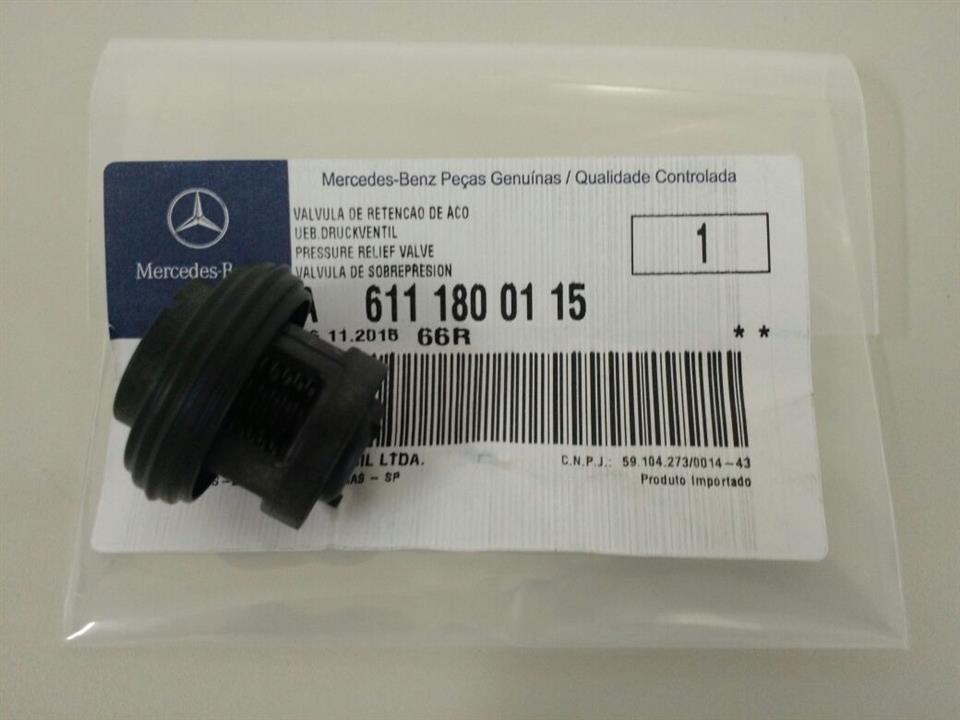Mercedes A 611 180 01 15 Oil pump valve A6111800115