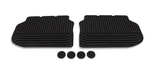All Weather Rubber Floor Mats - Rear - Black BMW 51 47 2 153 889