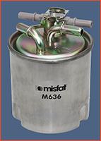 Misfat M636 Fuel filter M636