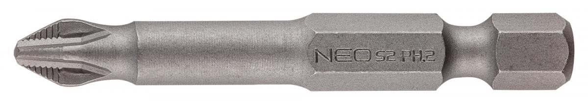 Neo Tools 06-037 1/4" Bit phillips PH2 X 50 mm, ACR, 5 pcs 06037