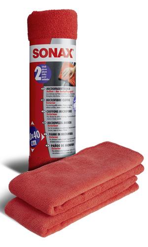 Sonax 416241 Microfiber cloths for car body polish 40x40 cm, 2 pcs. 416241