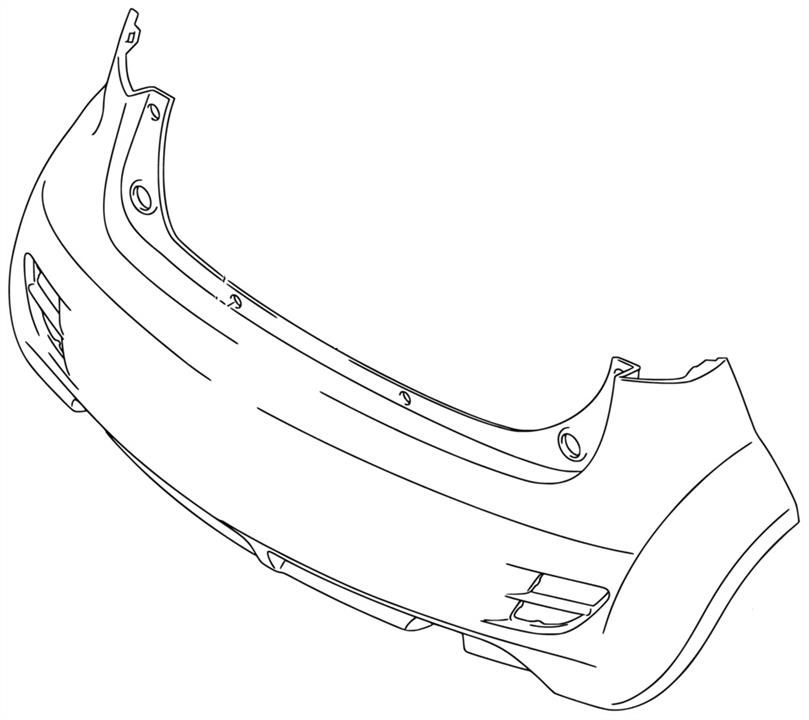 7181185L00799 Suzuki Bumper rear