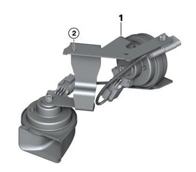 61337337293 BMW Fanfares with holder, electronic
