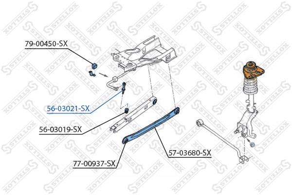 Stellox 56-03021-SX Rear stabilizer bar 5603021SX