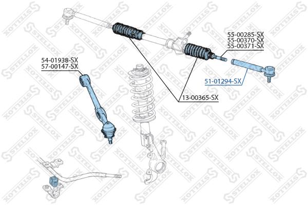 Stellox 51-01294-SX Tie rod end outer 5101294SX