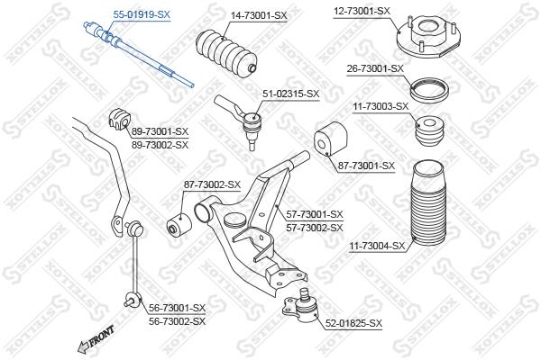 Stellox 55-01919-SX Inner Tie Rod 5501919SX